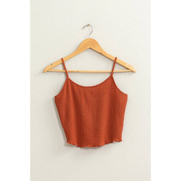 Baked Clay Crop Cami Top