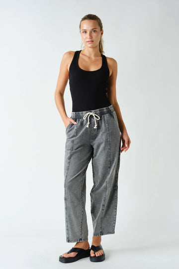 Mineral Wash Drawstring Pants