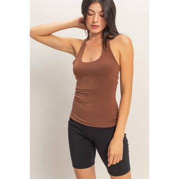 Chocolate Halter Tank Top