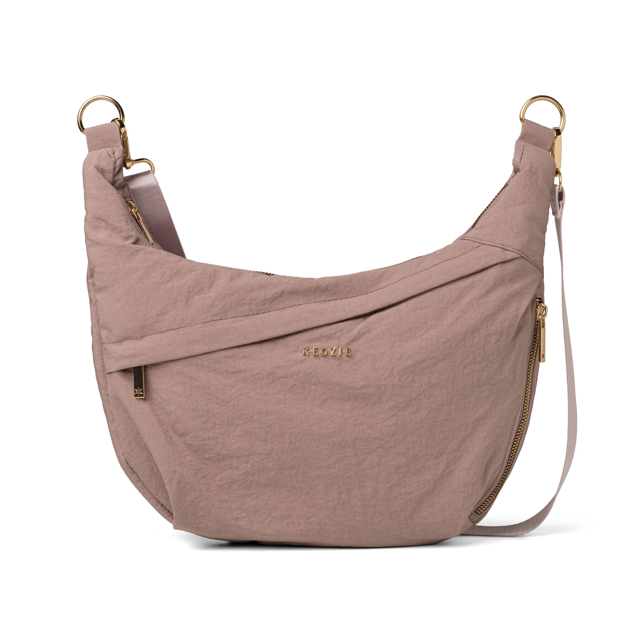 Mauve - Kedzie Atlas Crossbody Bag