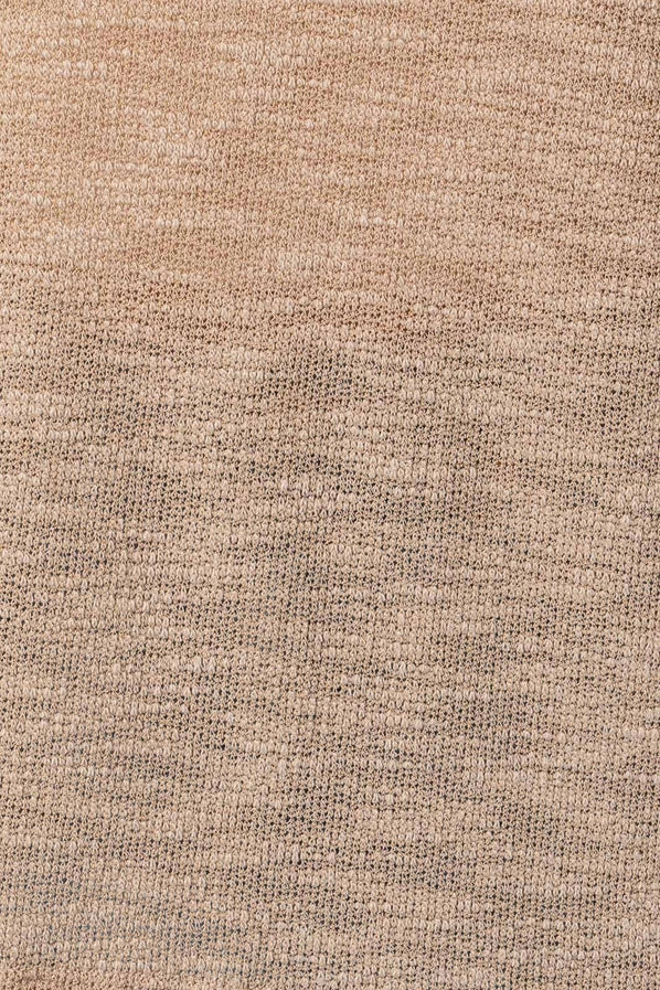 Mocha Short Sleeve Textured Knit Top