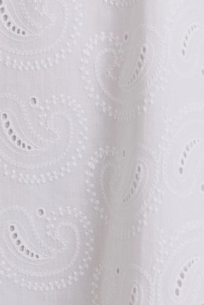 Front Tie Sleeveless Eyelet Dress