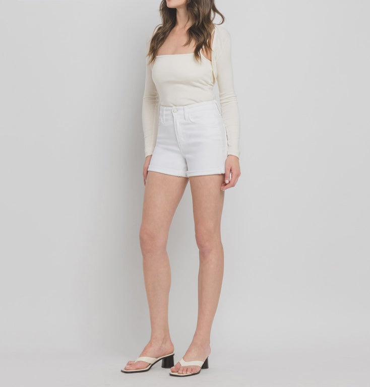 Vervet High Rise Double Cuff Regular Shorts