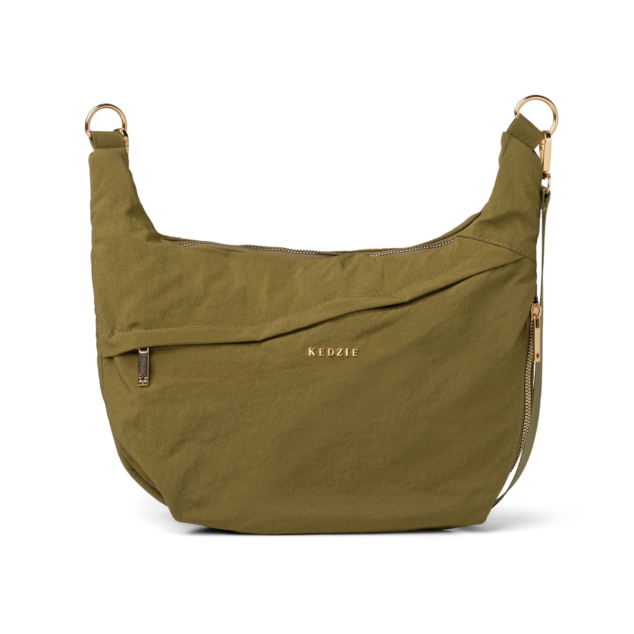 Olive Green - Kedzie Atlas Crossbody Bag