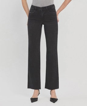 Flying Monkey - Faded Black High Rise Slim Wide