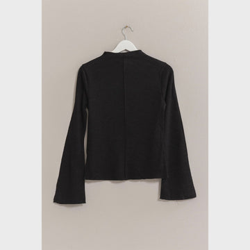 Black - Raglan Long Sleeve Top