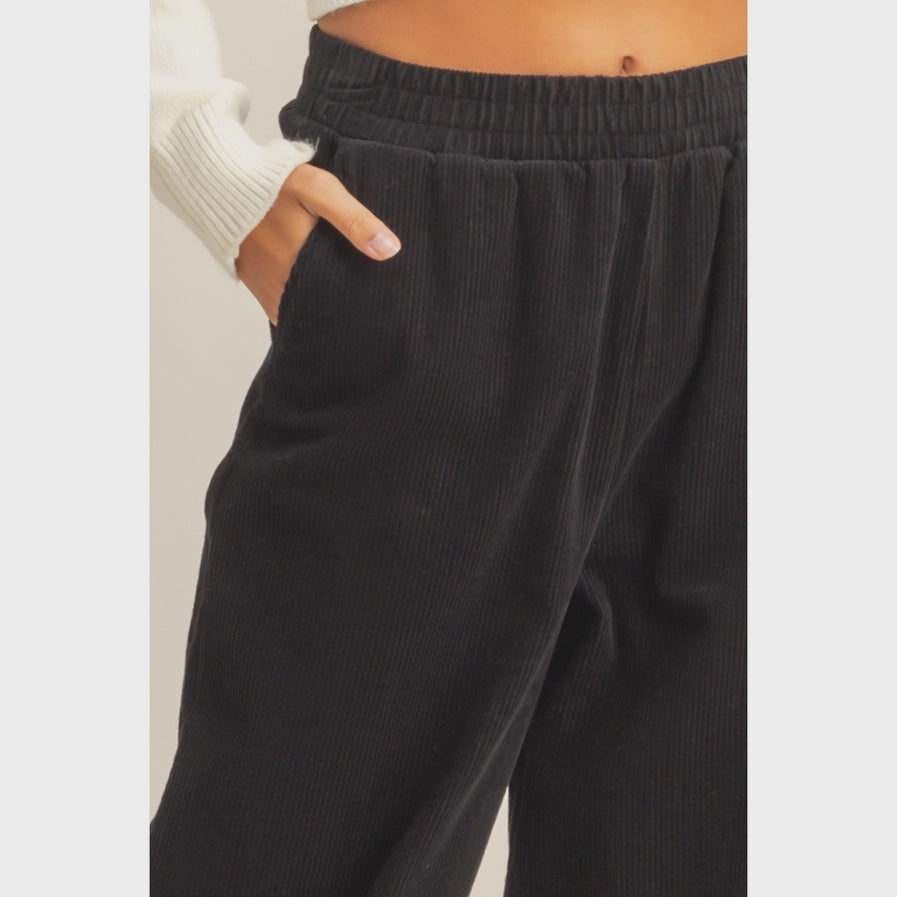 Corduroy High Waisted Wide Leg Pants