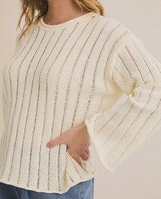 Round Neck Long Sleeve Sweater