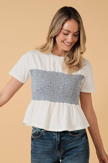 Everly Smocked Top