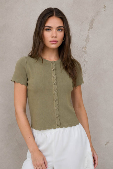 Olive Cardigan