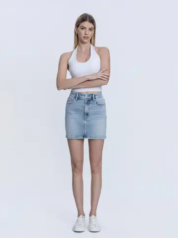 High Rise Mini Skirt