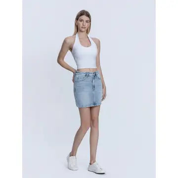 High Rise Mini Skirt
