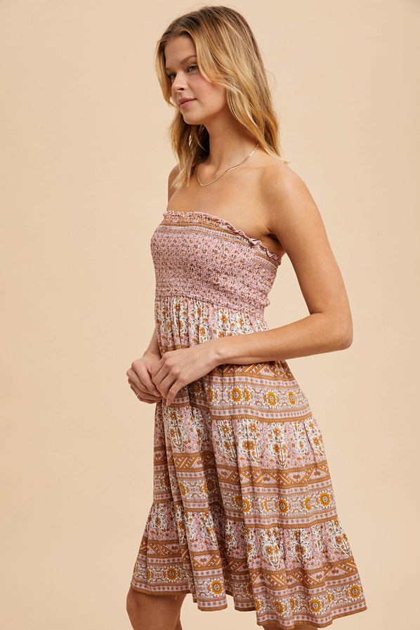 Dusty Pink Mini Dress