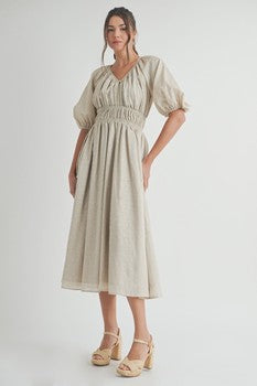 Linen Midi Dress