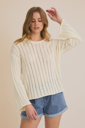 Round Neck Long Sleeve Sweater