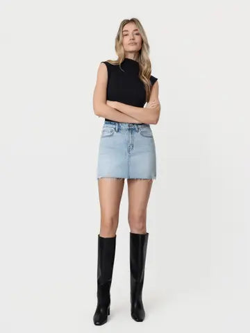 Mid Rise Mini Skirt
