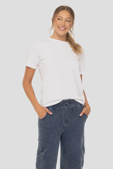 White Classic Boxy Tee