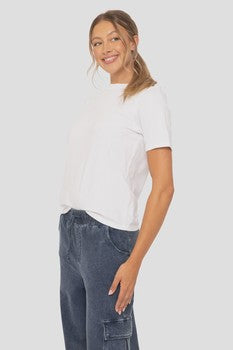 White Classic Boxy Tee