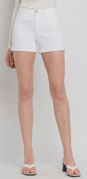 Vervet High Rise Double Cuff Regular Shorts