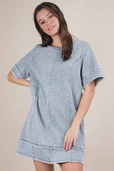 Light Washed Denim Dress