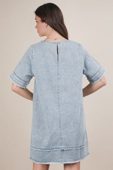 Light Washed Denim Dress